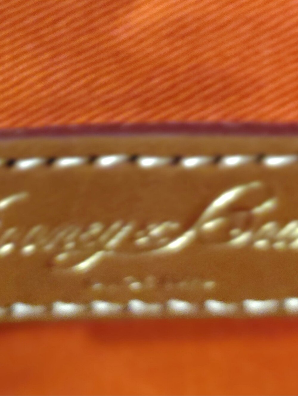 Dooney & Bourke Red Plaid Crossbody with Brown Leather Trim and Tassel. - Picture 6 of 6